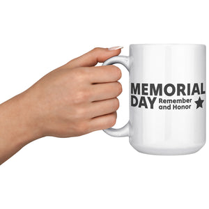 Memorial Day 15oz White Mug