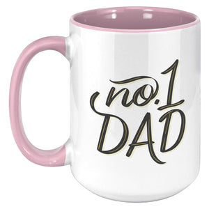No. 1 Dad 15oz Accent Mug